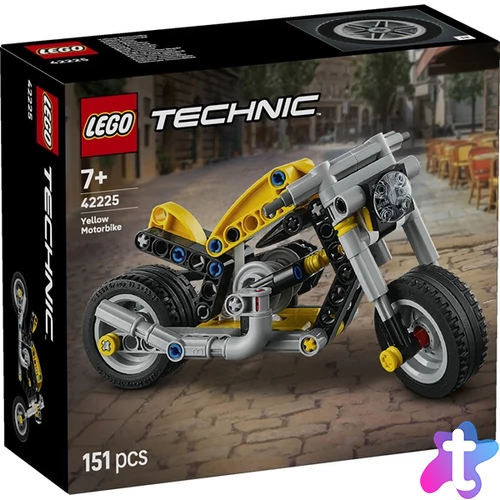 LEGO® Technic Sárga motorkerékpár játéképítő-készlet 42225