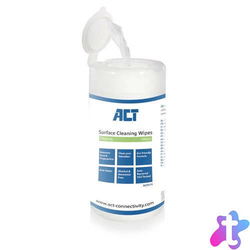 ACT AC9515 Surface Cleaning Wipes 100db tisztítóanyag