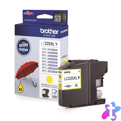 Brother LC225XLY Yellow tintapatron