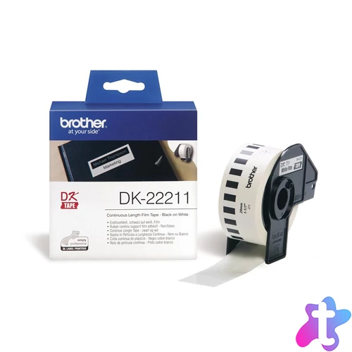 Brother DK-22211 folytonos szalagcímke 29mm x 15,24m öntapadós White címkenyomtató szalag