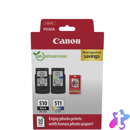 Canon PG-510B/CL511 Multipack tintapatron + fotópapír