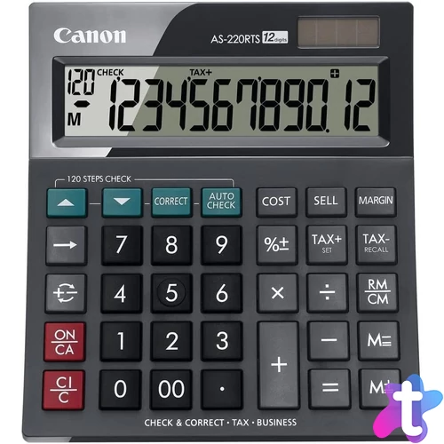 Canon AS-220RTS asztali számológép Black