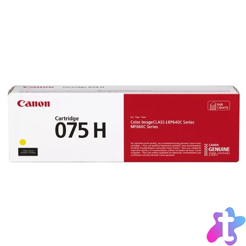 Canon 075 H Yellow toner