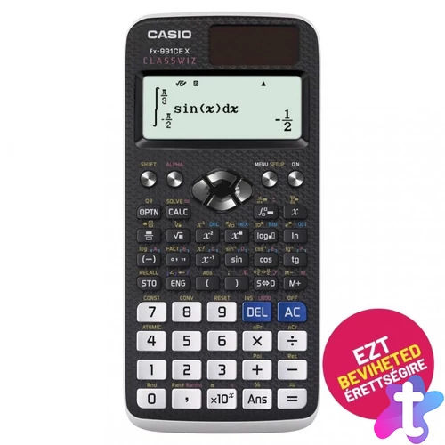 Casio FX-991CE X Tudományos számológép Black