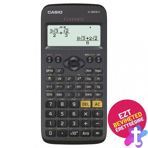 Casio FX-82CE X Tudományos számológép Black