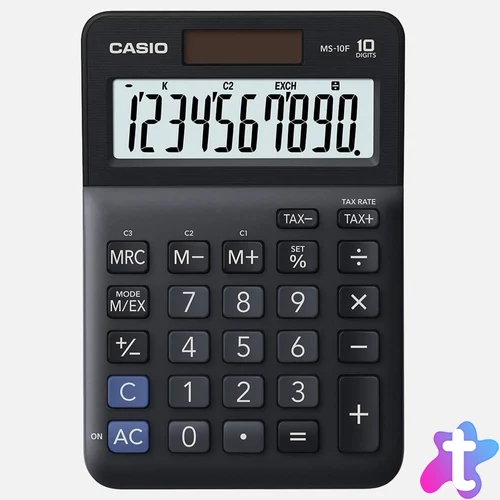 Casio MS-10F Asztali számológép Black