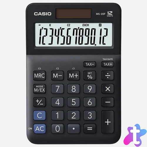 Casio MS-20F Asztali számológép Black