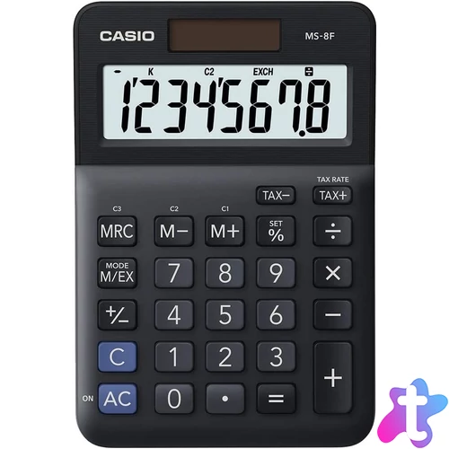 Casio MS-8F Asztali számológép Black