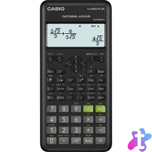 Casio FX-82ES Plus 2 Tudományos számológép Black