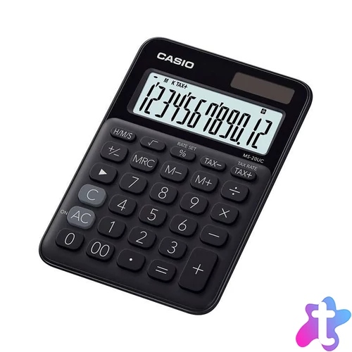 Casio MS-20UC-BK Asztali számológép Black