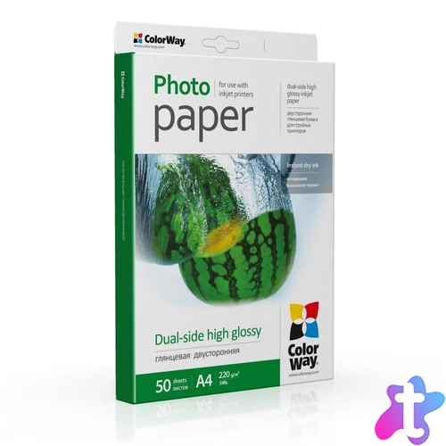 ColorWay PGD220050A4 220g A4 50db Fényes Fotópapír