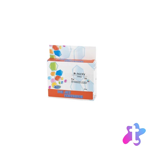 ECO Brother LC3619XL utángyártott Yellow tintapatron