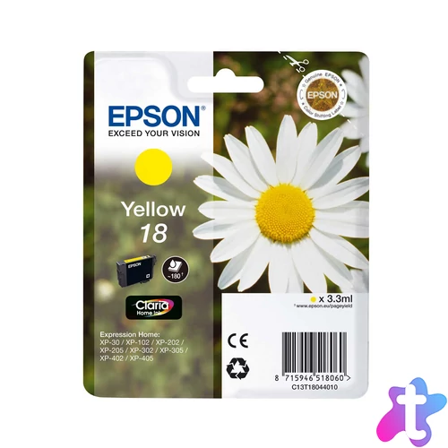 Epson T1804 (18) Yellow tintapatron