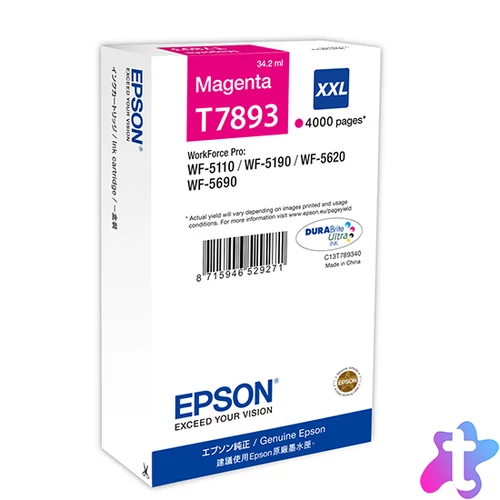 Epson T7893 XXL Magenta patron