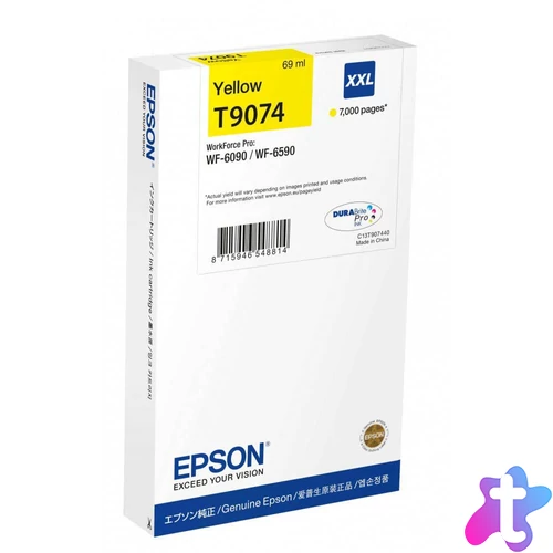 Epson T9074 XXL Yellow tintapatron