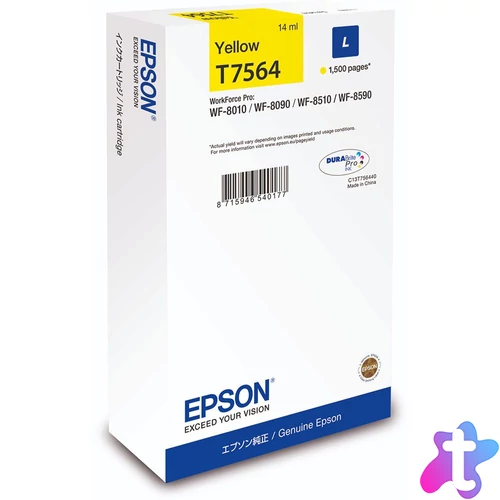 Epson T7564 Yellow tintapatron
