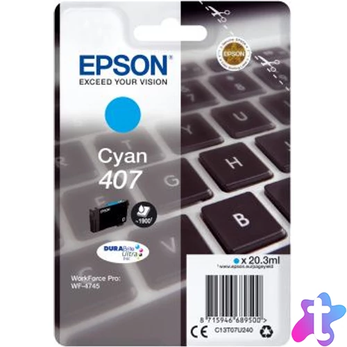 Epson T07U2 (407) Cyan tintapatron