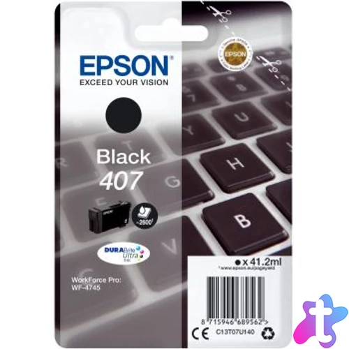 Epson T07U1 (407) Black tintapatron