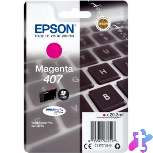 Epson T07U3 (407) Magenta tintapatron