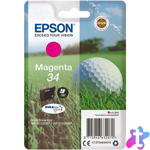 Epson T3463 (34) Magenta tintapatron