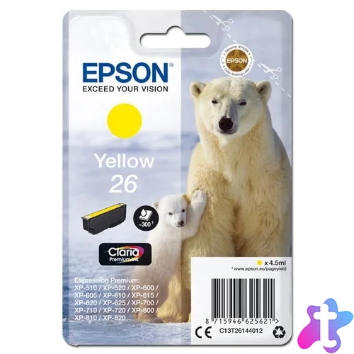 Epson T2614 (26) Yellow tintapatron
