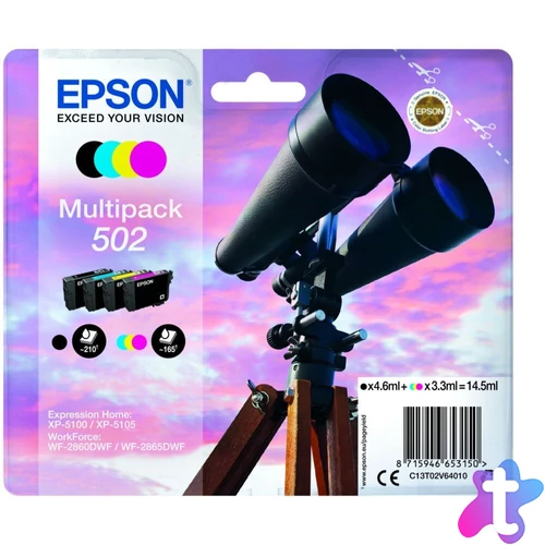 Epson T02V6 (502) multipack tintapatron