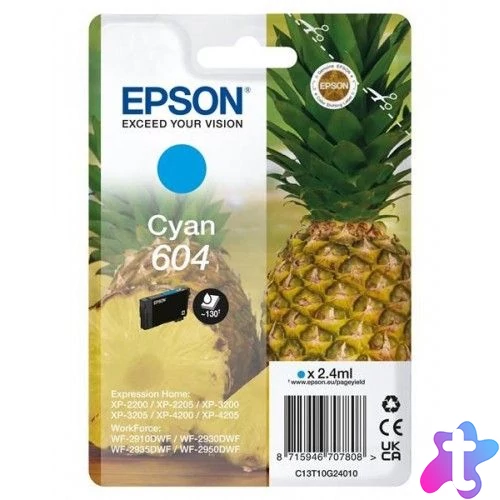 Epson T10G2 (604) Cyan tintapatron