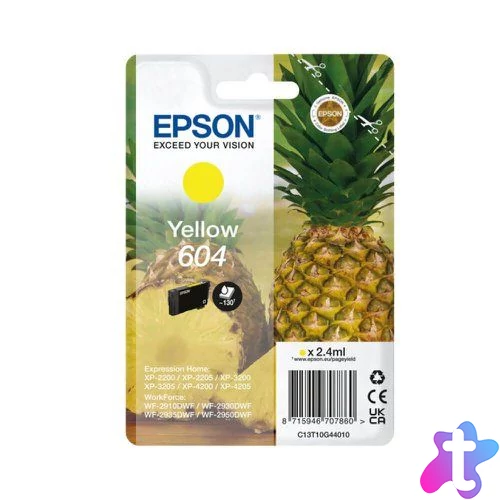 Epson T10G4 (604) Yellow tintapatron