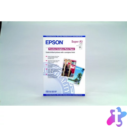 Epson Premium Semigloss Photo Paper, DIN A3+, 251g/m?, 20 Sheet fotópapír