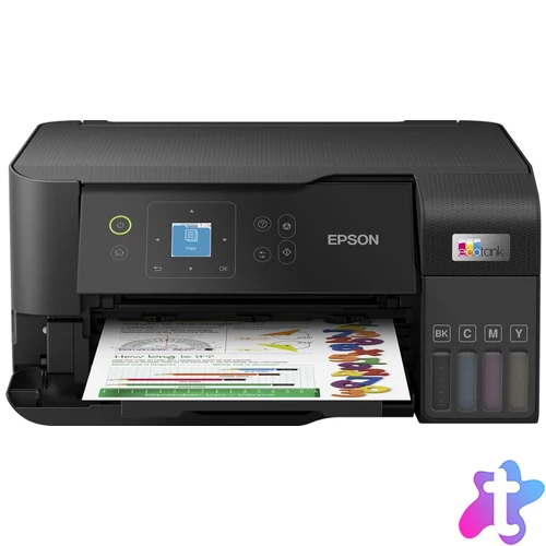 Epson EcoTank L3560 Tintasugaras Nyomtató/Másoló/Scanner/Fax multifunkciós nyomtató
