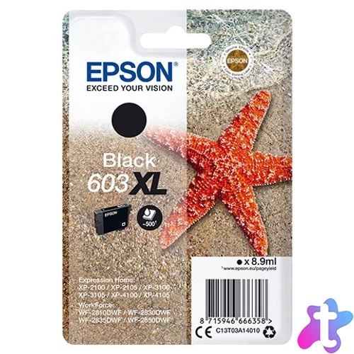 Epson T03A1 (603XL) Black tintapatron