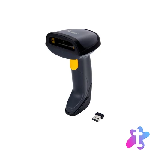 EQuip Wireless 1D Laser Barcode Scanner with Stand Vonalkódolvasó Black