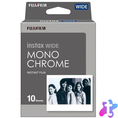 Fujifilm Instax Wide Film Mono Chrome 10 Pack fotópapír