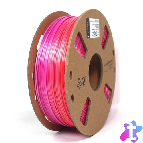 Gembird 3DP-PLA-SK-01-RP PLA Silk Rainbow red/purple 1,75mm 1kg