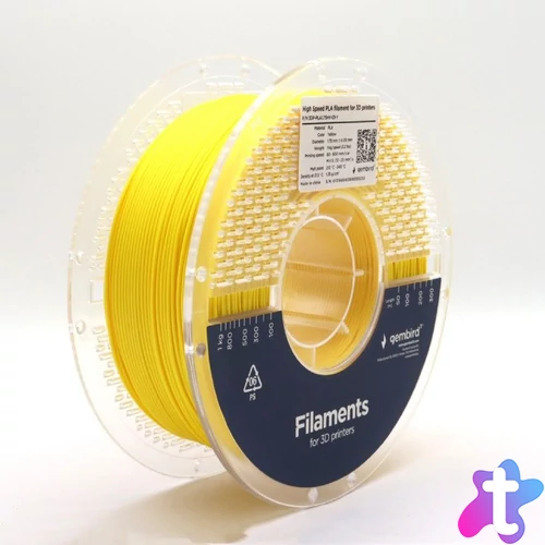 Gembird 3DP-PLA1.75HY-01-Y High Speed PLA filament Yellow 1,75mm 1kg