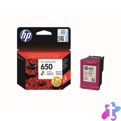 HP CZ102AE (650) Color  tintapatron