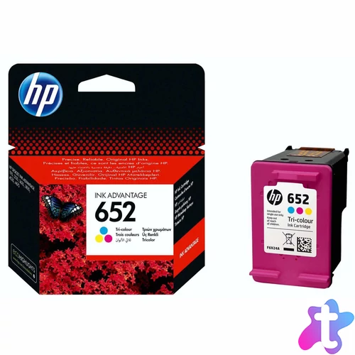HP F6V24AE (652) Color tintapatron