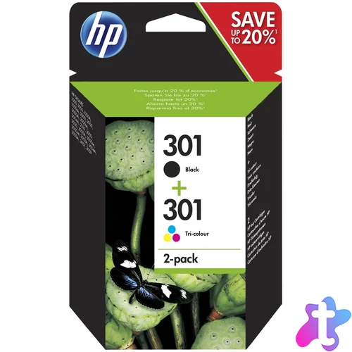 HP N9J72AE (301) Multipack tintapatron