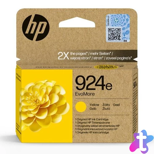 HP 924e Yellow tintapatron