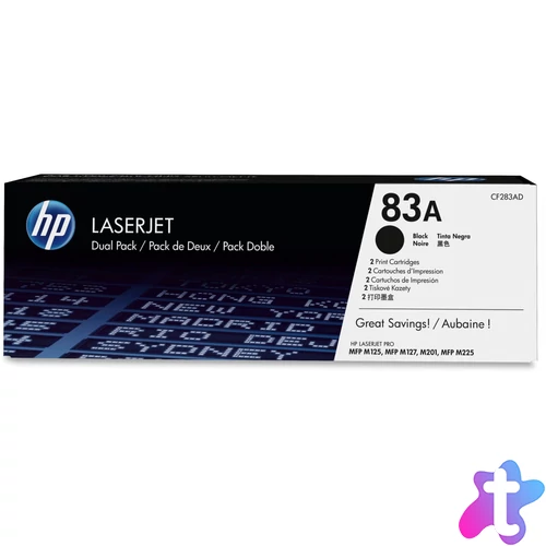 HP CF283AD (83A) 2-pack Black toner