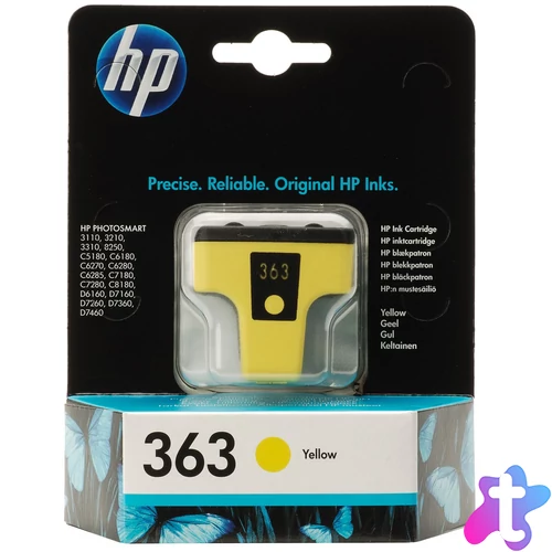 HP 8773EE (363) Yellow tintapatron