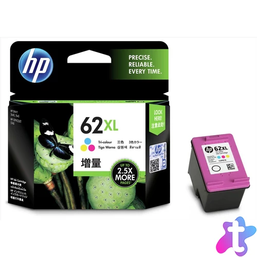 HP C2P07AE (62XL) Color tintapatron