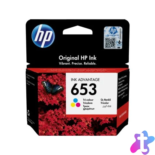 HP 3YM74AE (653) Color tintapatron