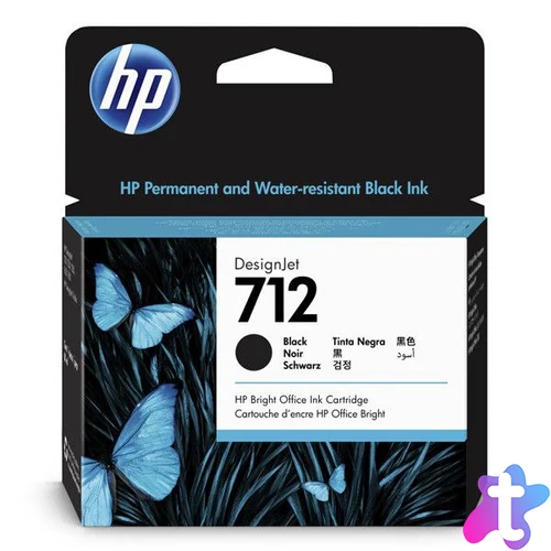 HP 3ED71A (712XL) Black tintapatron