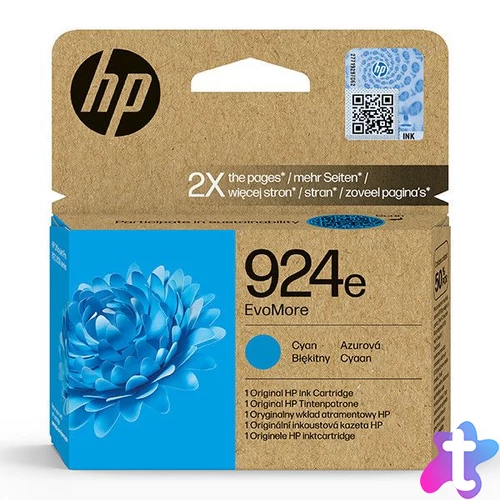 HP 924e Cyan tintapatron