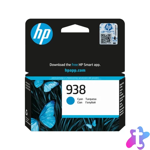 HP 4S6X5PE (938) Cyan tintapatron