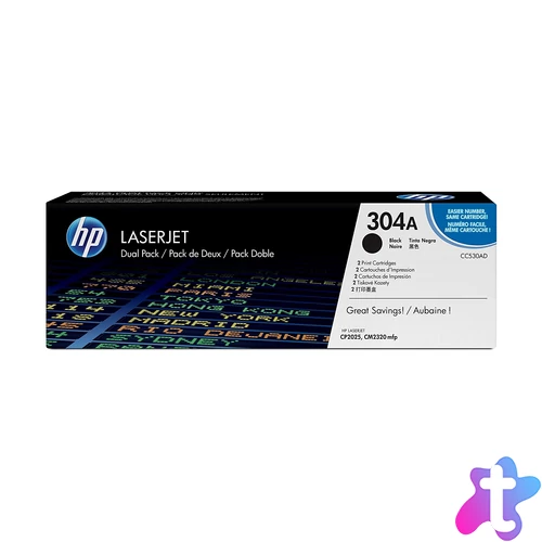 HP CC530AD (304A) 2-pack Black toner