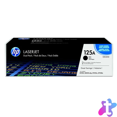 HP CB540AD (125A) 2-pack Black toner