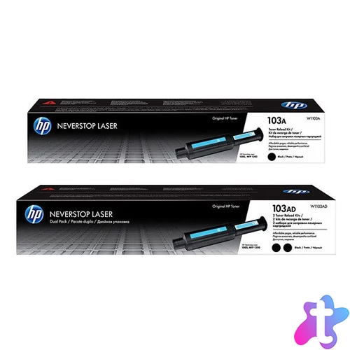 HP W1103AD (103A) (103AD) Black tonercsomag