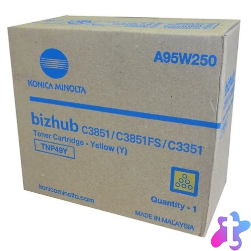 Konica Minolta TNP49Y Yellow toner